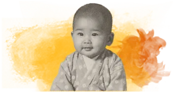 生まれたばかりの頃の写真